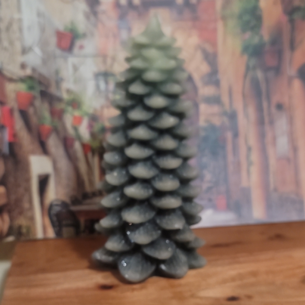 Decorative Green Tree Candle
